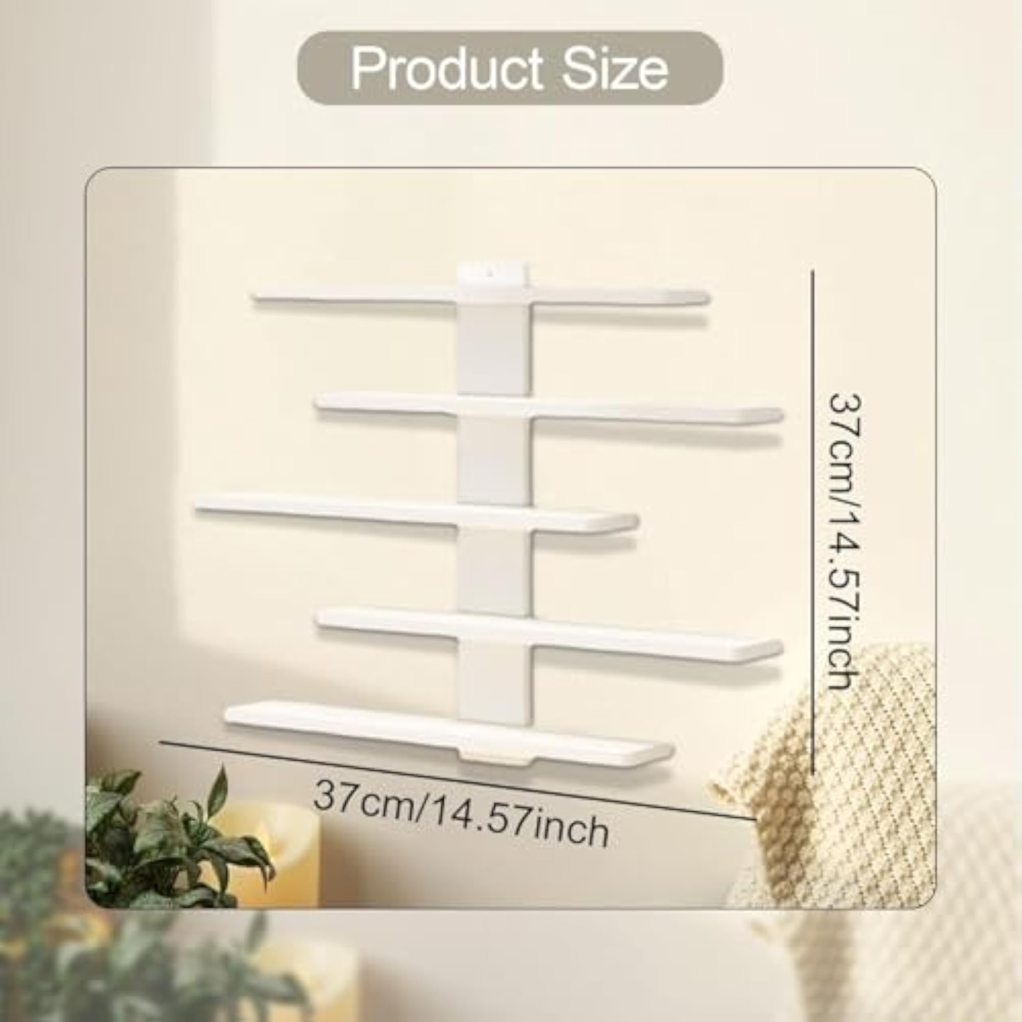 Wall Hanging Display Shelf for Bedroom & Washroom